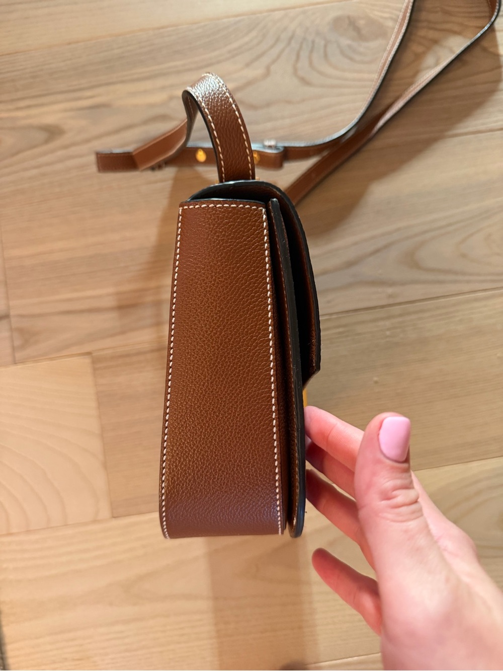 DEMELLIER VANCOUVER TAN SMALL GRAIN STITCHING - Picture 16 of 16